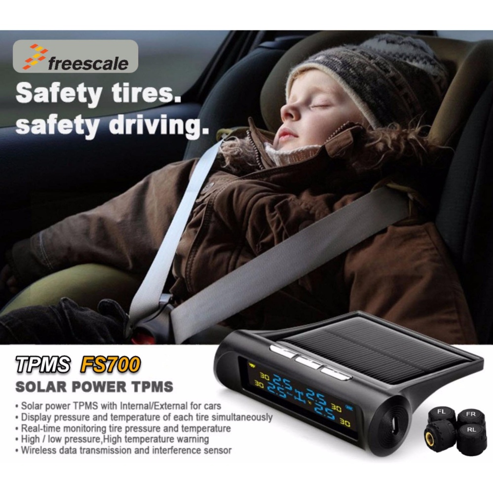 TPMS FS700 tire pressure วัด ลมยาง โซล่าเซลล์ จอสี ชิพ Freescale TPMS FS700 tire pressure วัด ลมยาง โซล่าเซลล์ จอสี ชิพ Freescale
