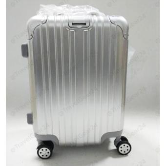 TravelGear24 กระเป๋าเดินทางขนาด 20 นิ้ว โครงอลูมิเนียม อลูมิเนียม วัสดุ ABS+PC - Model A1800 (Silver/สีเงิน)