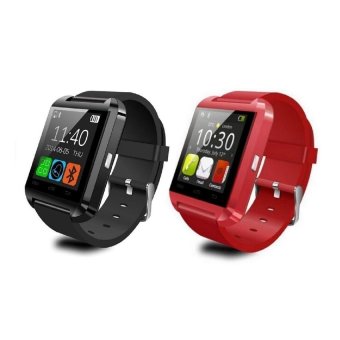 Uwatch U Wacth Boothtooth Smart Wacth รุ่น U8 แพ็ค 2 ชิ้น(Black/Red)