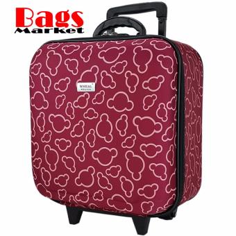Wheal กระเป๋าเดินทางหน้านูน กระเป๋าล้อลาก 16x16 นิ้ว Code F33516 Micky Mouse (Red)