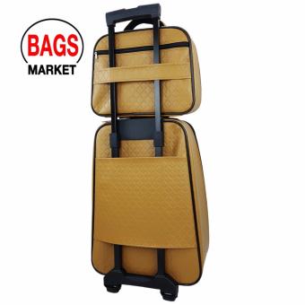 WHEAL กระเป๋าเดินทางเซ็ทคู่ 18/14 นิ้ว ระบบรหัสล๊อค Chanel Classicl Code F780718-5 (Light Brown) ลิขสิทธิ์แบรนด์แท้ จากโรงงานผู้ผลิตโดยตรง