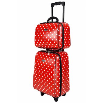Wheal กระเป๋าเดินทางเซ็ทคู่ 18/14 นิ้ว Code 60018-3 B-Point (Red)