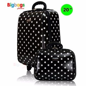 Wheal กระเป๋าเดินทาง ล้อลาก เซ็ทคู่ 20 นิ้ว/14 นิ้ว รุ่น Big Spot F7719 (Black)