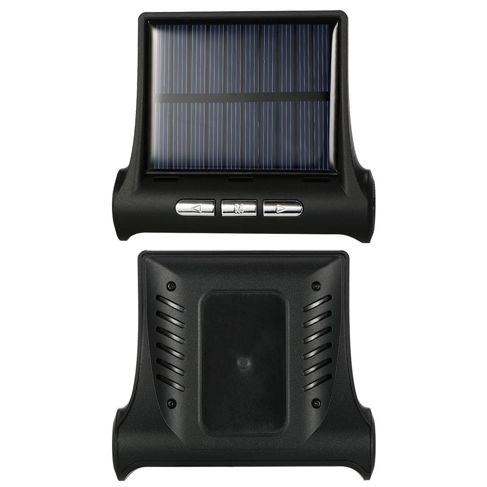 ไร้สายพลังงานแสงอาทิตย์การตรวจสอบแรงดันยางรถยนต์ระบบ DIY TPMS 4 เซ็นเซอร์ภายนอกบาร์/PSI - INTL