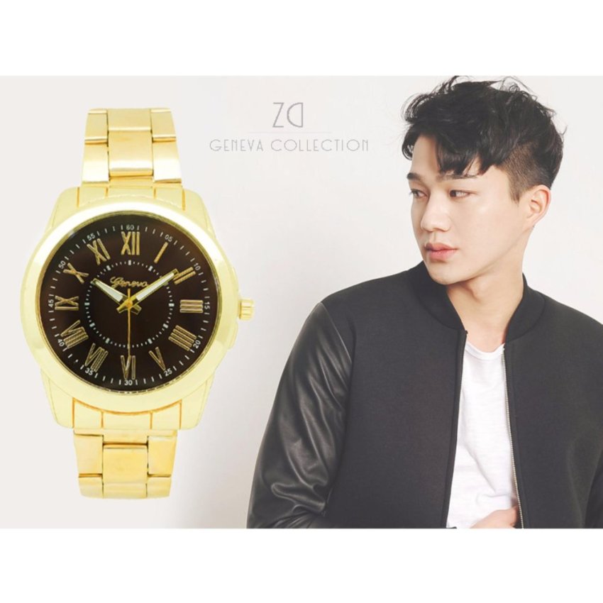 ZD นาฬิกาข้อมือผู้ชาย Geneva Collection รุ่น ZD-0114 สายแสตนเลส ดีไซน์หรู เนี๊ยบ เท่ห์ สไตล์เกาหลี นาฬิกาแฟชั่น นาฬิกาเกาหลี นาฬิกาหรู นาฬิกาชาย