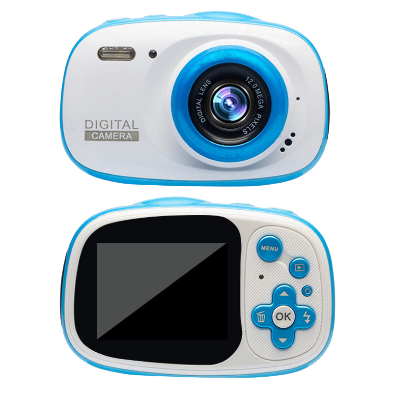 เด็กดิจิตอลกันน้ำเด็กถ่ายภาพ Full HD 1080P 2นิ้วแบบพกพากล้องวีดีโอสำหรับของเล่นเด็ก