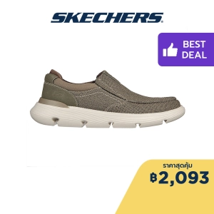 ภาพหน้าปกสินค้าSkechers สเก็ตเชอร์ส รองเท้าผู้ชาย Men SKECHERS USA Garza Conlen Shoes - 204571-OLV Air-Cooled Memory Foam Classic Fit, Goga Mat Arch ที่เกี่ยวข้อง