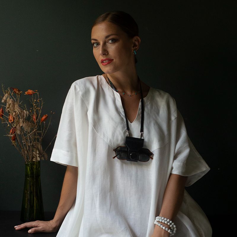 MonPanama flowy Jade kaftan 100% ราคา 1,500 บาท*ส่งฟรี