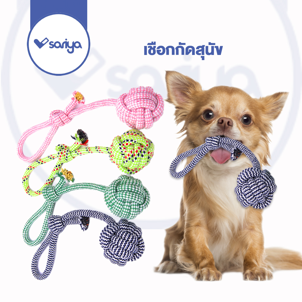 เชือกกัดสุนัข (TR01) ของเล่นสัตว์เลี้ยง ของเล่นหมา เชือกของเล่นหมา Dog Chewing Rope ราคา 33 บาท*ส่งฟรี