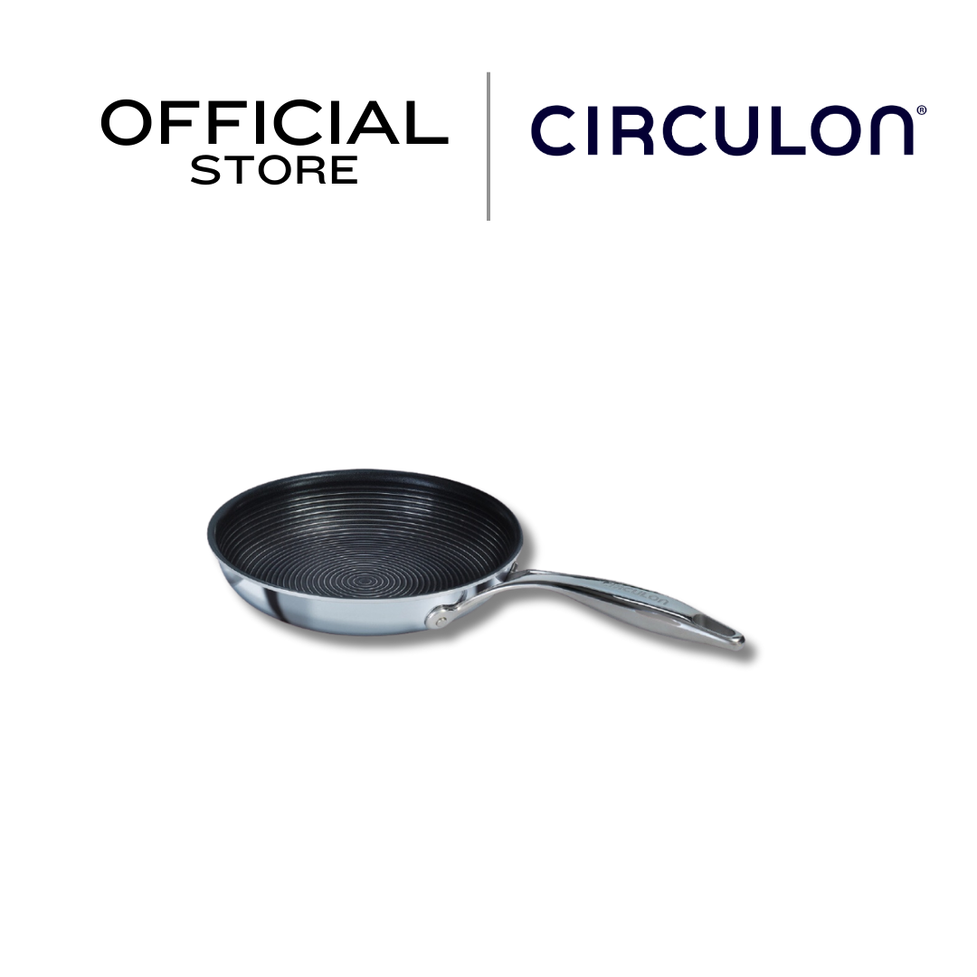 CIRCULON SteelShield C-Series กระทะทอดสแตนเลสสตีล clad tri-ply ขนาด 25 ซม. Skillet (30034-T) ราคา 1,490 บาท*ส่งฟรี