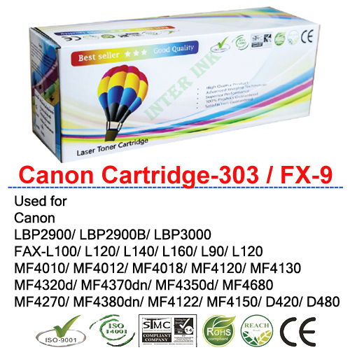 หมึกเลเซอร์ Canon MF4130/ MF4320d/ MF4370dn/ MF4350d (Cartridge-303 / FX-9) สีดำ Balloon ราคา 190 บาท*ส่งฟรี