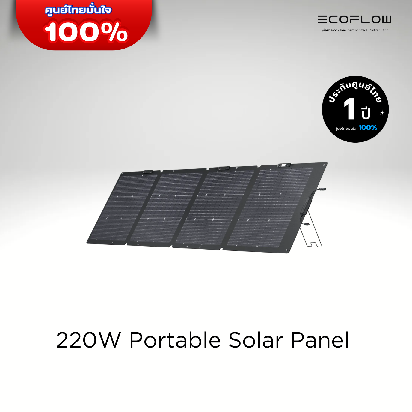 Ecoflow 220W Portable Solar Panel ราคา 13,790 บาท*ส่งฟรี