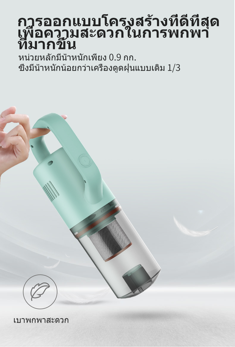 รูปภาพรายละเอียดของ Keromee Cordless Vacuum Cleaner Handheld Handstick Ultra-Quiet Portable For Car home floor BW119