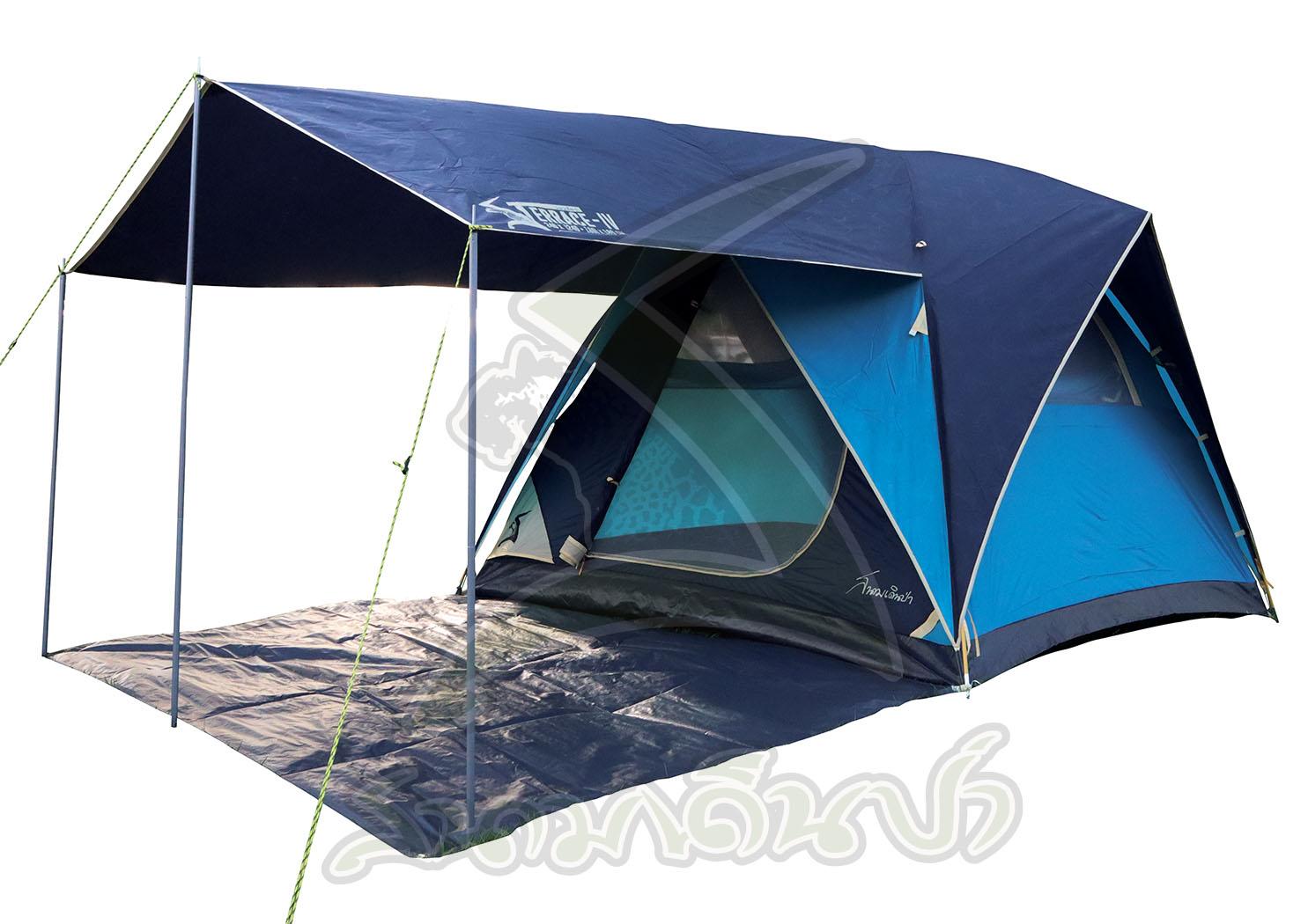 Field and Camping เต็นท์ Terrace IV  ขนาด 240x(240+180)x180 ซม.สีน้ำเงิน-กรม