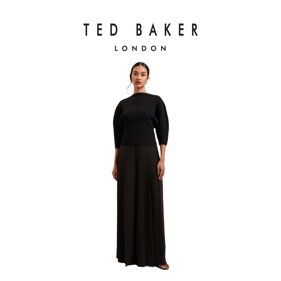 [Speical voucher 15%] Ted Baker Women's Pleata Box Pleat Wide Leg Trouser ราคา 10,550 บาท*ส่งฟรี