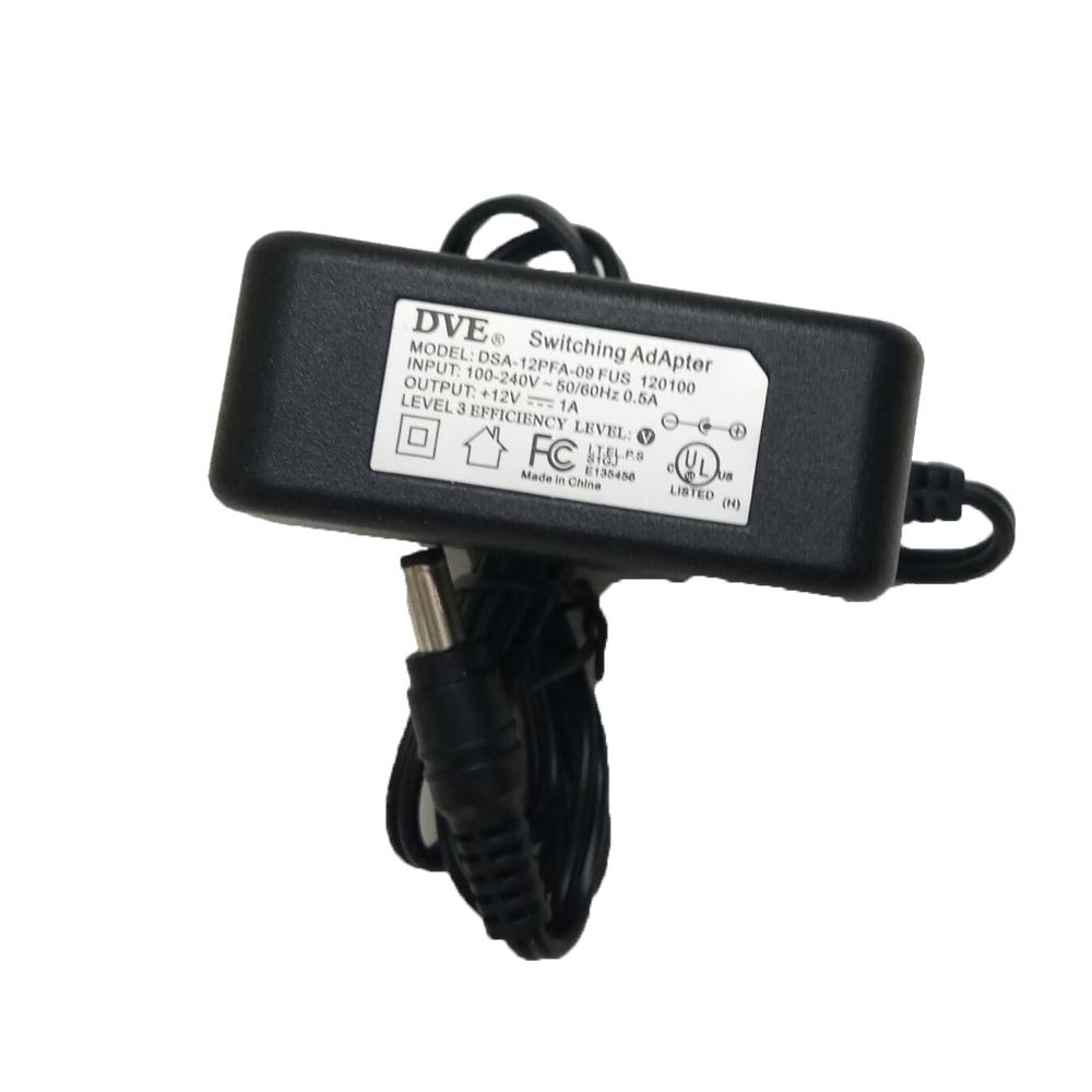 DVE DSA-12PFA-09 FUS 120100 12V 1A Switching Power Adapter Supply Ac Plug