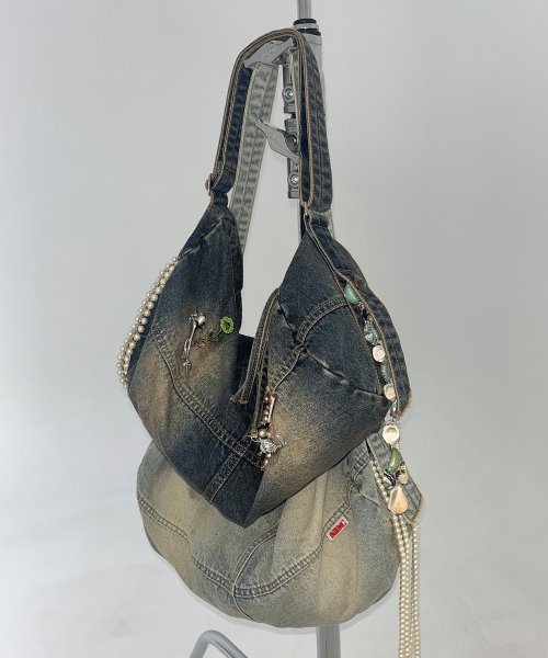 [SCULPTOR] Washed Denim Duffle Bag Vintage Tint ราคา 2,829 บาท*ส่งฟรี