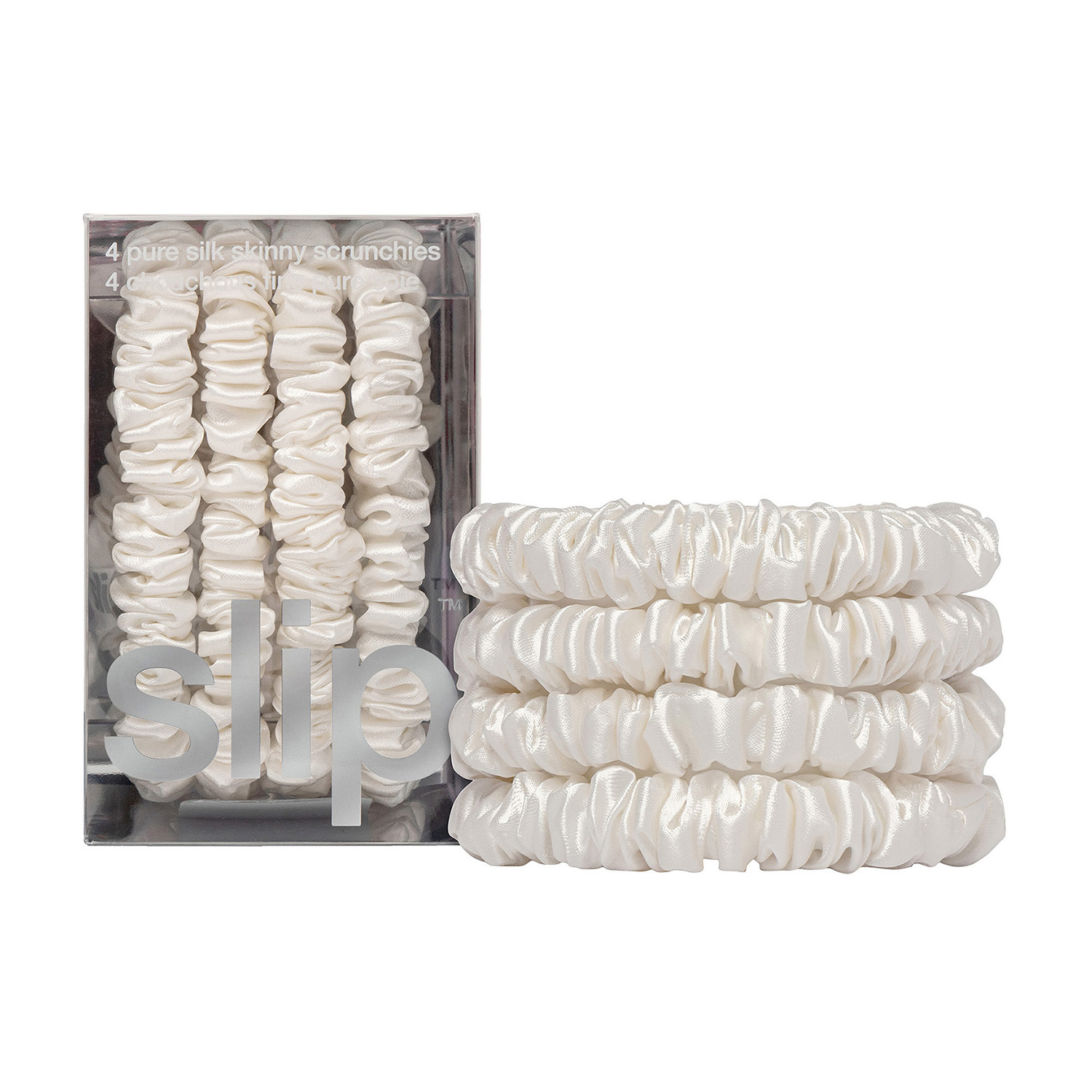 POWDERROOM | SLIP Skinny - White | ยางรัดผมผ้าไหมมัลเบอร์รี่ (ของแท้ 100%) ราคา 1,650 บาท*ส่งฟรี