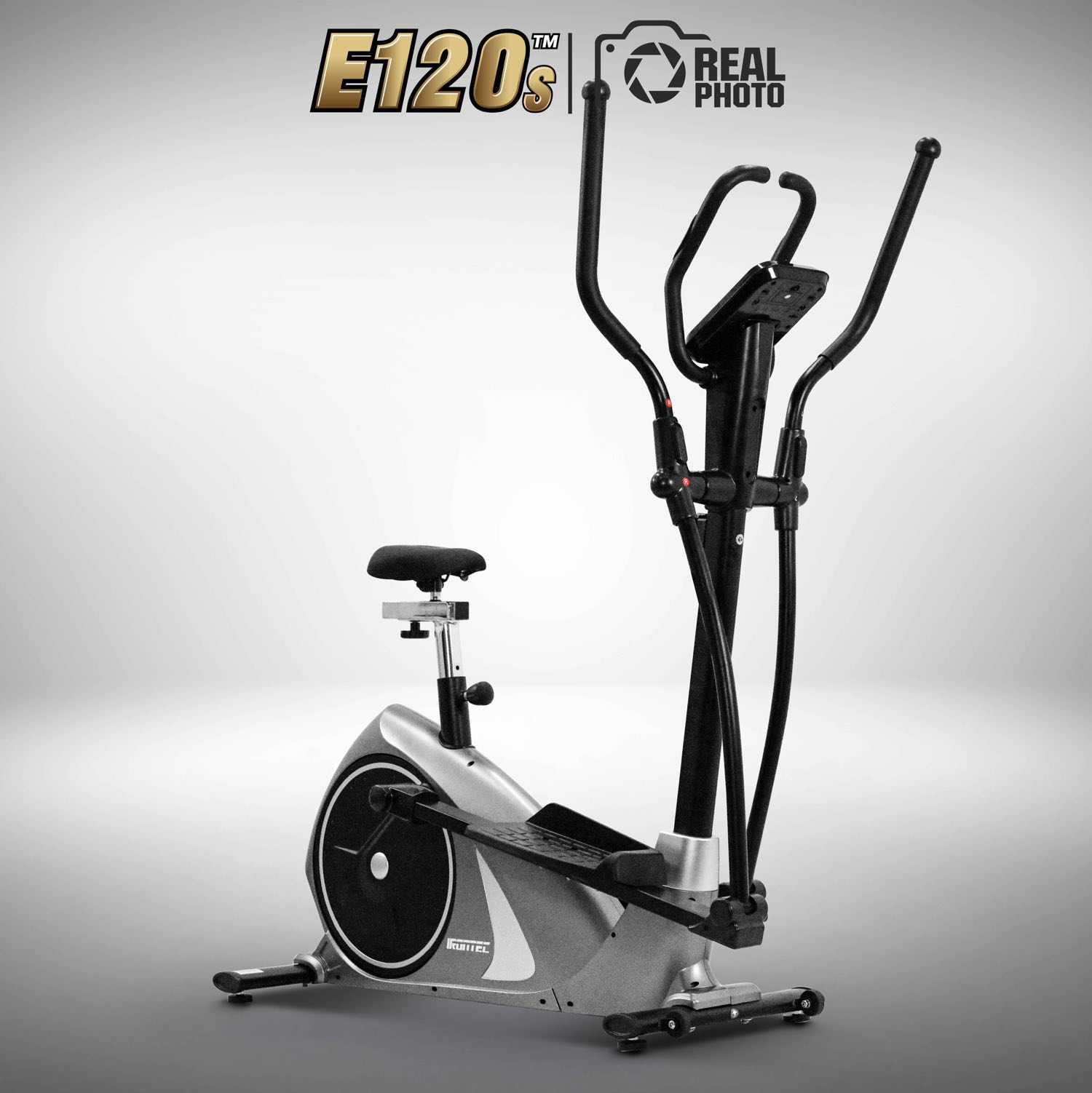 ดูภาพ เครื่องเดินวงรี Elliptical รุ่น E120S - เครื่องออกกำลังกาย แบรนด์ IRONTEC เพิ่มเติม เครื่องเดินวงรี Elliptical รุ่น E120S - เครื่องออกกำลังกาย แบรนด์ IRONTEC