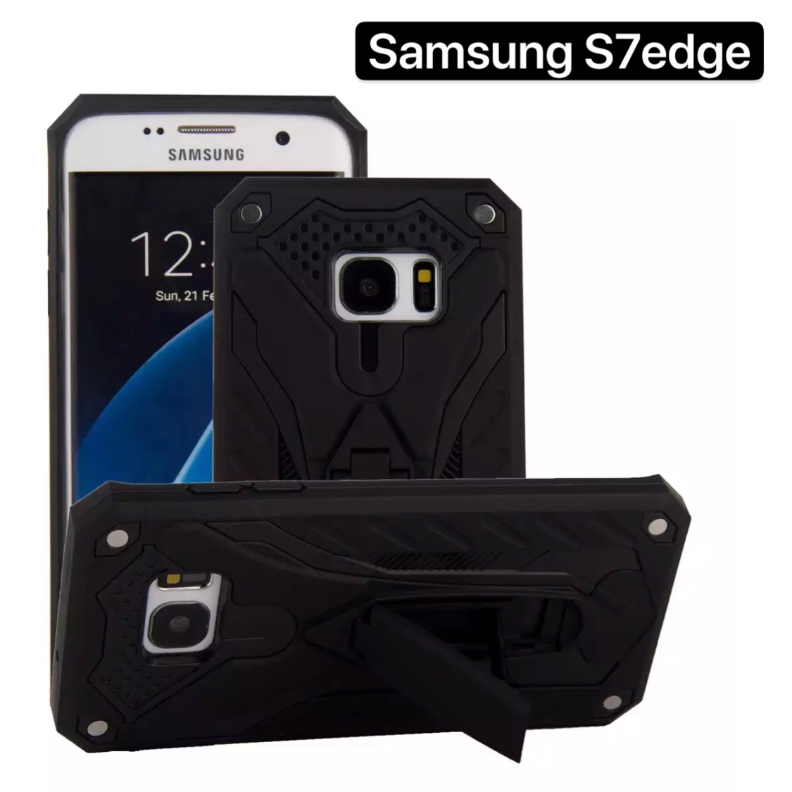 [ส่งจากไทย] Case Samsung S7edge เคสซัมซุง S7EDGE เคสนิ่มTPU เคสหุ่นยนต์ เคสไฮบริด มีขาตั้ง เคสกันกระแทก สินค้าใหม่ TPU CASE