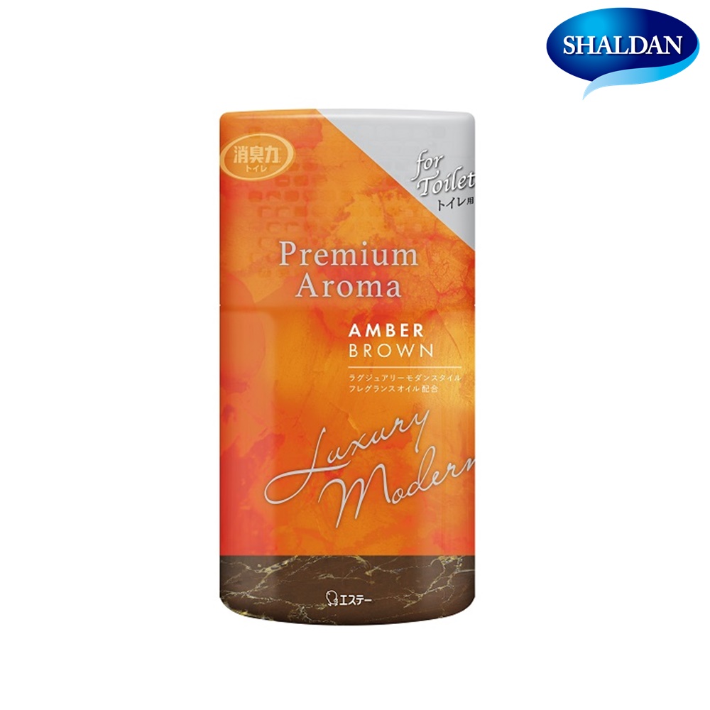 SHALDAN โชชูริกิ พรีเมี่ยมอโรม่า น้ำหอมปรับอากาศสำหรับห้องน้ำ กลิ่น แอมเบอร์ บราวน์ 400 มล. ราคา 139 บาท*ส่งฟรี