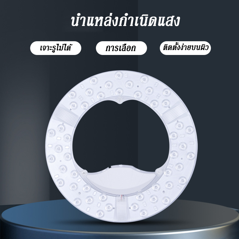 Magnetic Led Light Panel 45W 60W 90W 120W, Round Ceiling Light Panel, Zip Strip, Ceiling Light Bulb for Replacing Ceiling Lamps, Has Tis. Very Easy to Install. ราคา 33 บาท*ส่งฟรี
