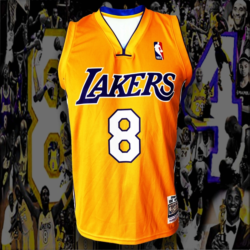 ภาพหน้าปกสินค้าเสื้อบาส เสื้อบาสเกตบอล NBA Los Angeles Lakers เสื้อทีม ลอส แองเจลิส เลเกอร์ส BK0007 รุ่น Classic Kobe Bryant 8 ไซส์ S-5XL