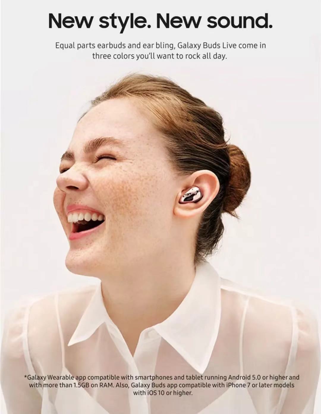 เกี่ยวกับ ซัมซุง หูฟังบลูทูธ Samsung Galaxy Buds Live TWS True Wireless Blth Headphones Headsets Sports Music Earphones หูฟังไร้สาย หูฟังบลูทูธ หูฟังไร้สาย เครื่องเสียง