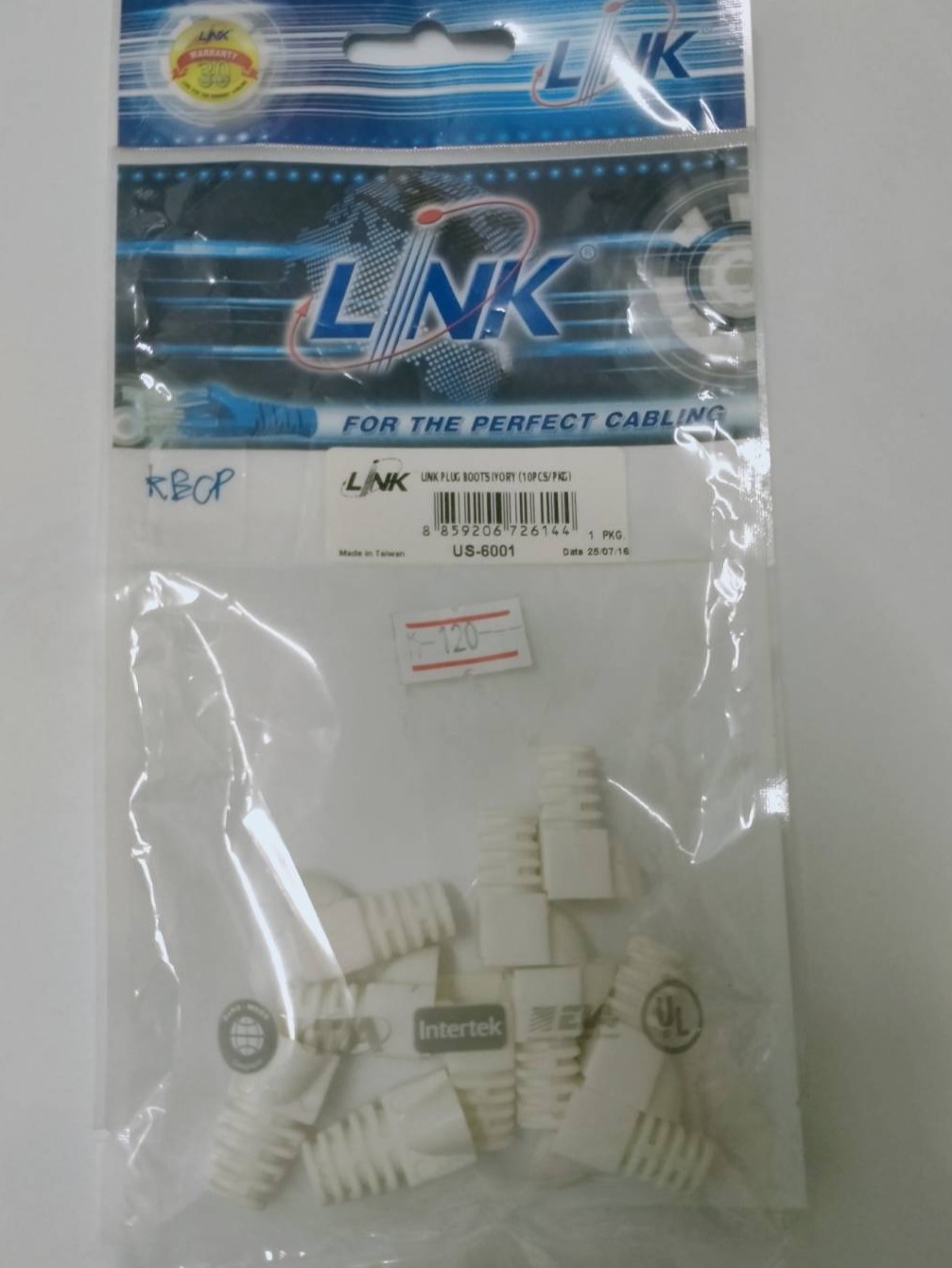 Plug Boot CAT5 "LINK" US-6002 (10/Pack)