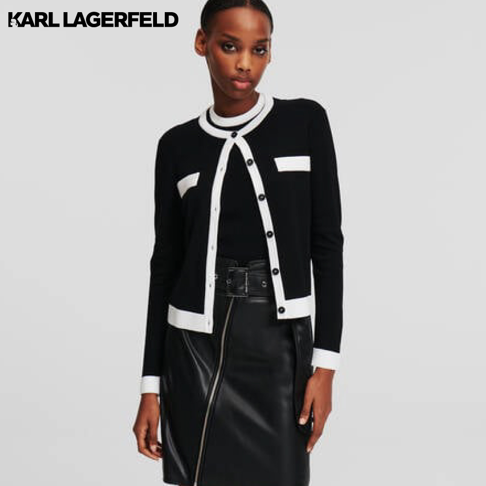 KARL LAGERFELD - LONG-SLEEVED CARDIGAN 245W2001 ราคา 12,900 บาท*ส่งฟรี