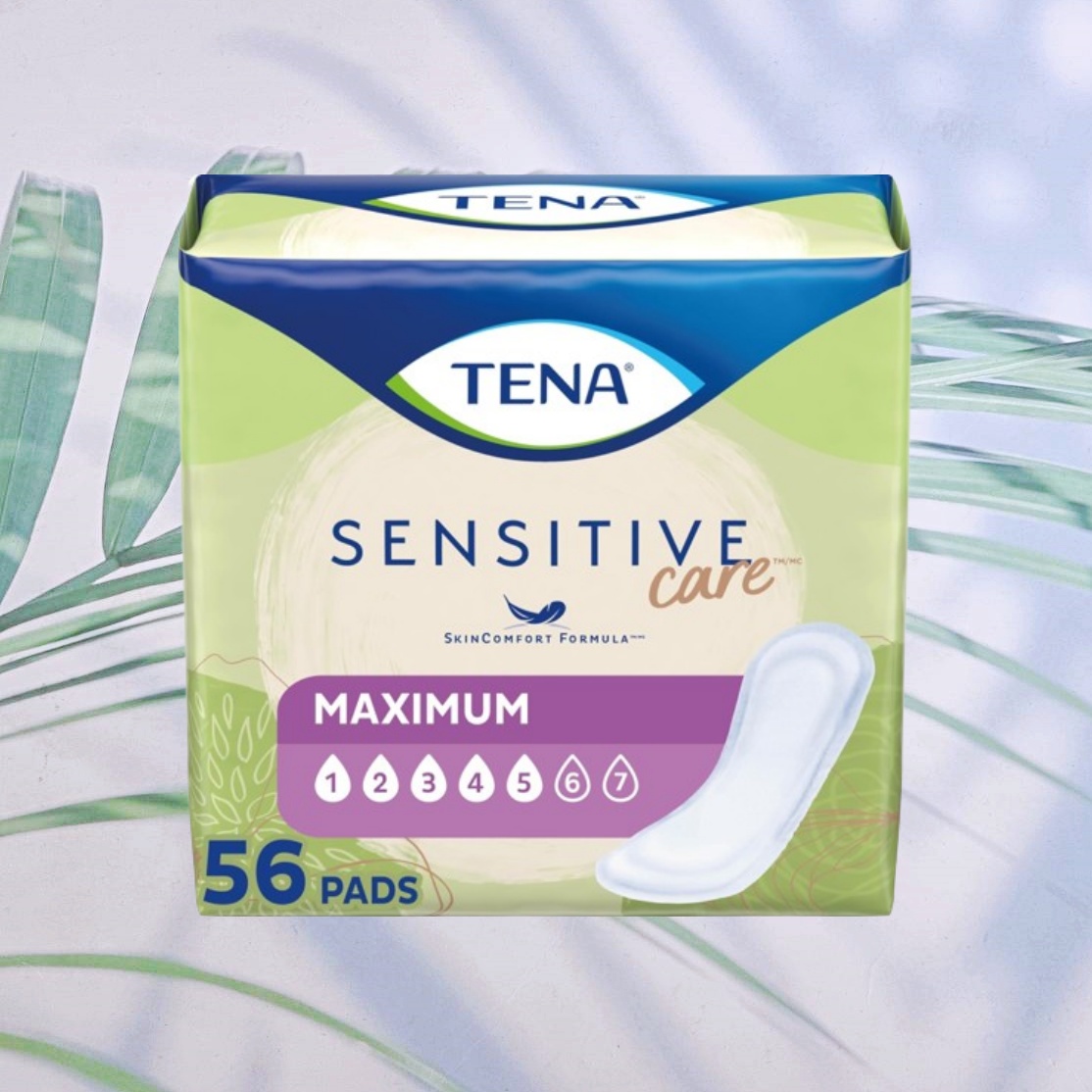 ผลิตภัณฑ์ความงามและการดูแลผิว Urine Absorbent Pads for Women Maximum / Moderate Absorbency 20 or 56 Pieces Sensitive Care(TENA )