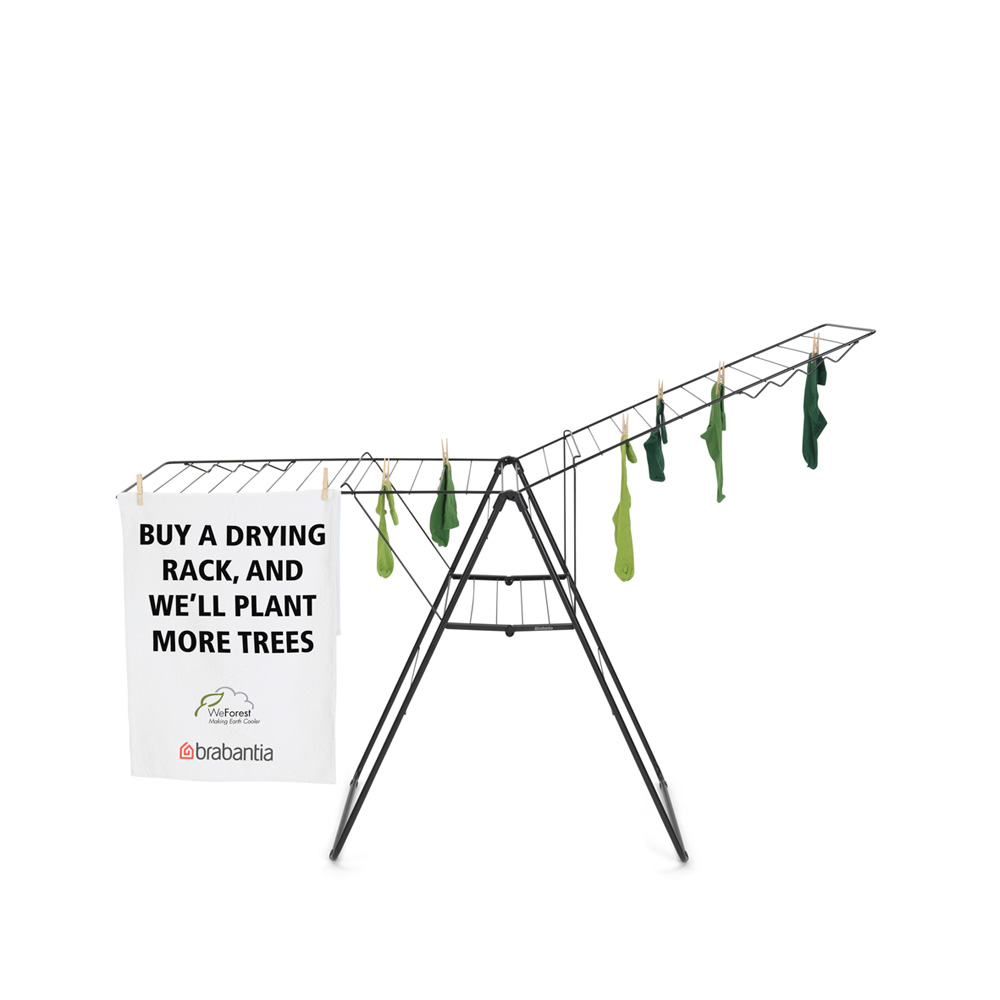Brabantia HangOn Drying Rack 25 metres - Matt Black ราคา 3,690 บาท*ส่งฟรี