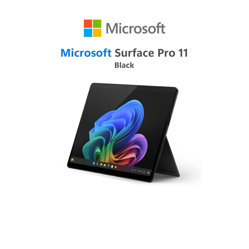 [Laptop] Surface Pro 11/Snapdragon® X Elite/16GB/512GB /Black/Windows 11Home+Surface Keyboard ราคา 59,900 บาท*ส่งฟรี