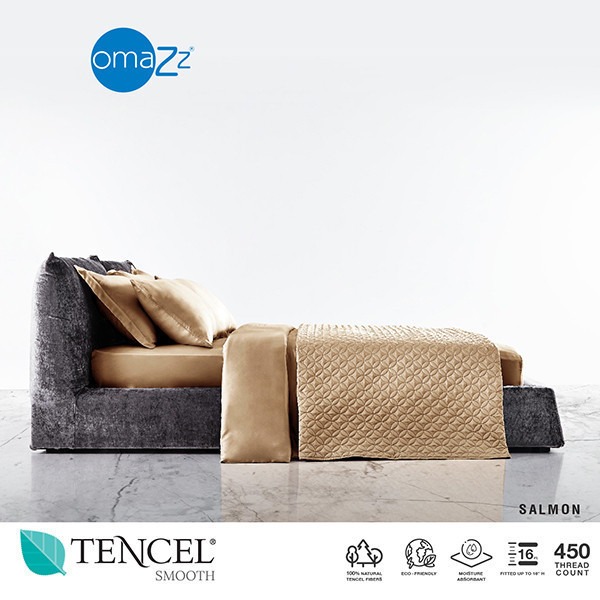 Omazz ปลอกผ้านวม 70x90 นิ้ว Collection Tencel Smooth รหัส Salmon ราคา 11,000 บาท*ส่งฟรี