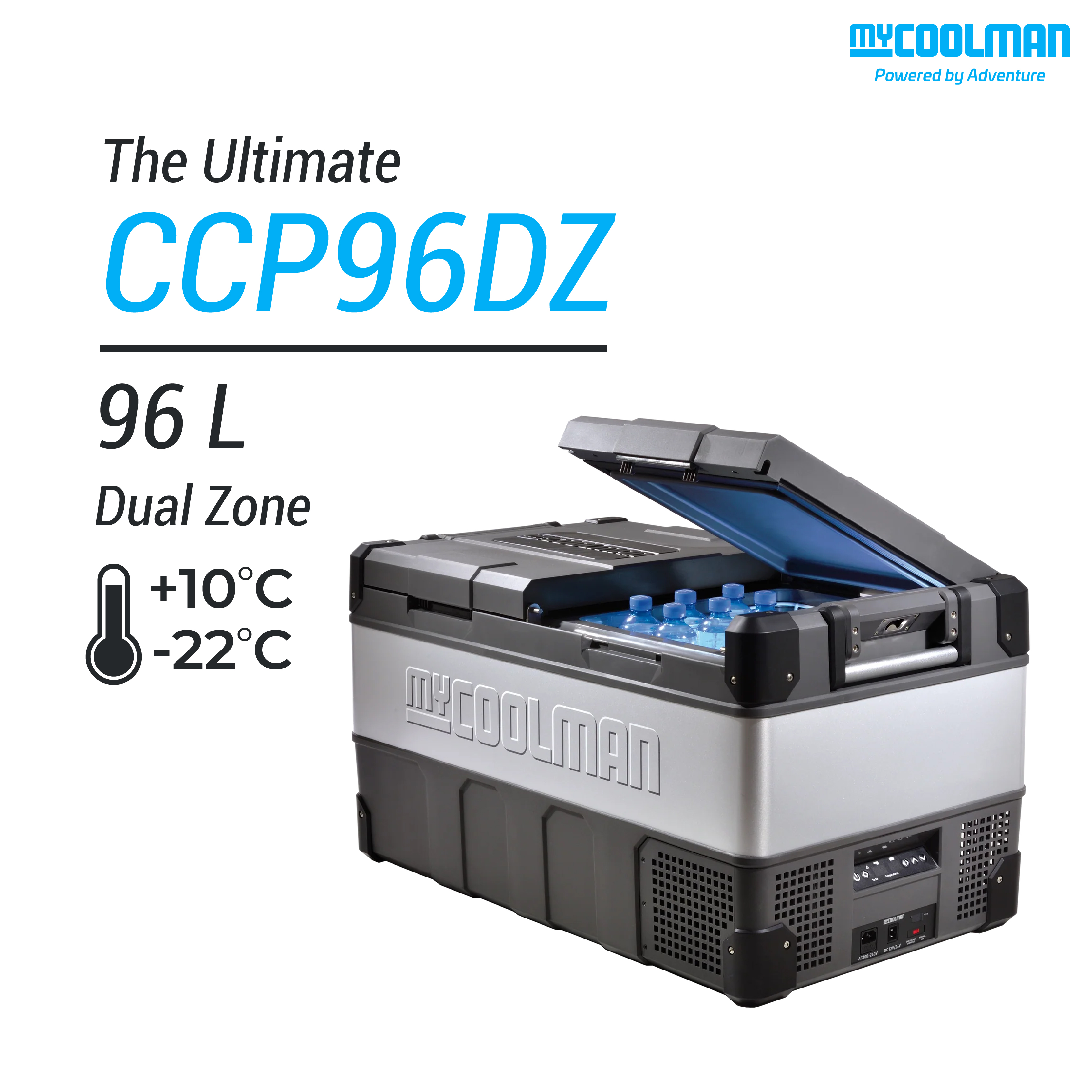 Mycoolman Ccp96Dz the Ultimate, 96 L - Dual Zone (Portable Refrigerator/Freezer) ราคา 49,000 บาท*ส่งฟรี