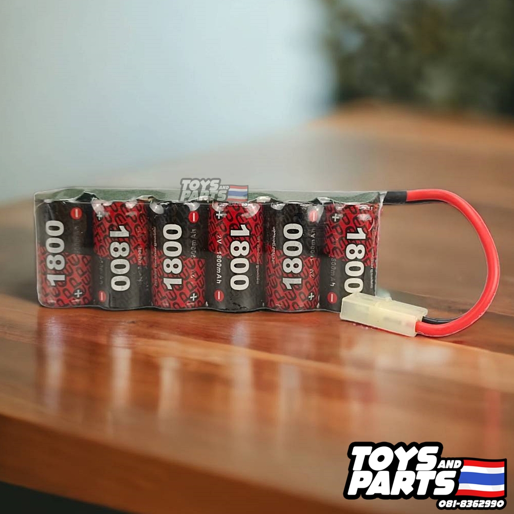 แบตเตอรี่รถบังคับ KASEMOTO / TAMIYA 7.2V 1800 mAh. เกรดแข่งขัน ปลั๊กแบบ 2รู KET-2P ราคา 1,250 บาท*ส่งฟรี