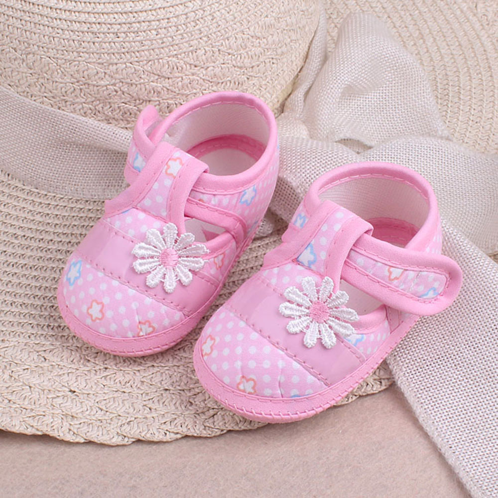 DSFSK แฟชั่นน่ารักเด็กวัยหัดเดินเด็กทารกเด็กผู้หญิงทารก Prewalker รองเท้าดอกไม้รองเท้าเด็ก Soft Sole