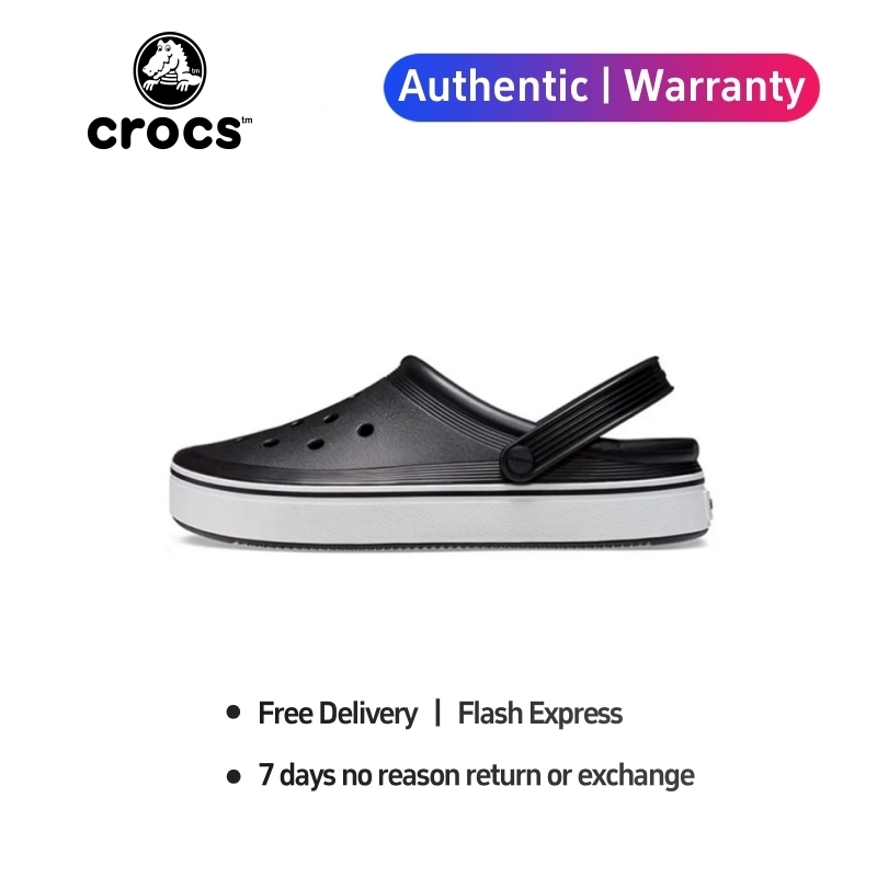 [Authentic 100%] Crocs Off Court Clog " Black " Sports Sandals 208371 - 001 From Duty-free Store ราคา 1,270 บาท*ส่งฟรี