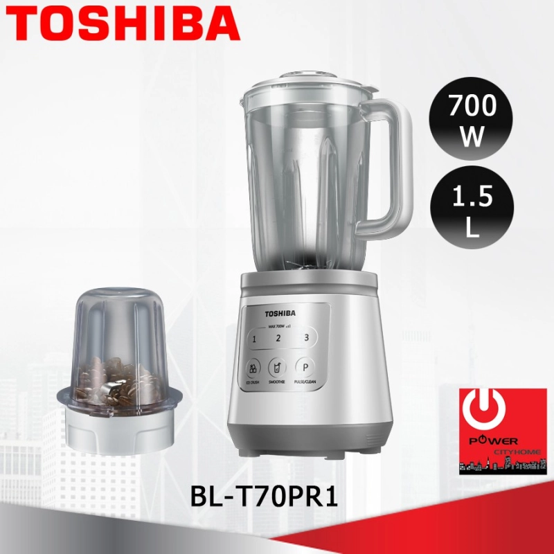 ราคาและรีวิวเครื่องปั่นอเนกประสงค์ 6 ใบมีด TOSHIBA รุ่น BL-T70PR1 (700วัตต์/1.5ลิตร)