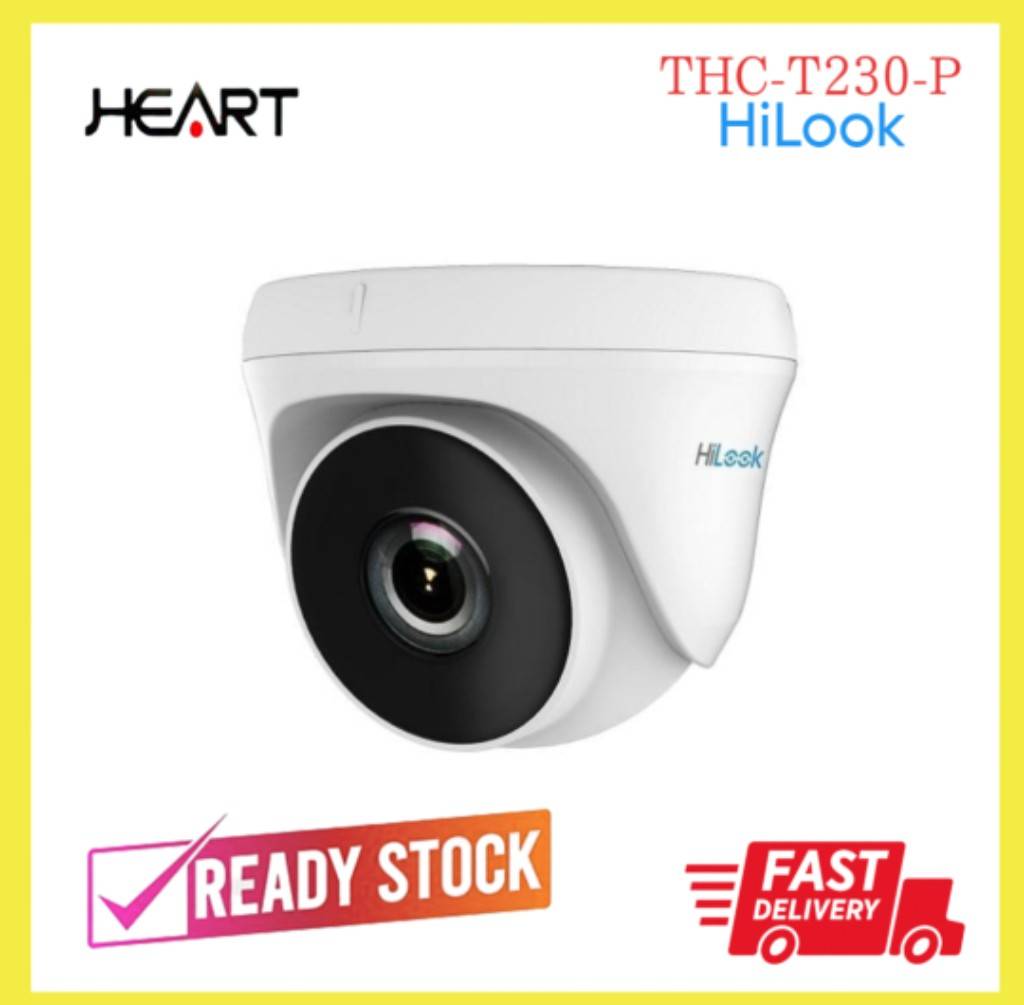 กล้องวงจรปิด HILOOK THC-T230-P (3.6MM)(Dome) 3 ล้าน ปรับระบบได้ 4 ระบบ แถมอะแด็ปเตอร์ 1A ราคา 485 บาท*ส่งฟรี