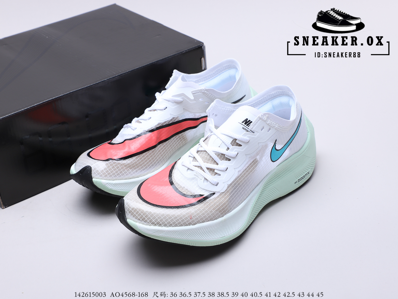 【Sneaker.OX】 รองเท้าวิ่งNike Zoom X Vaporfly Next% (Full Box) รองเท้ากีฬา รองเท้าออกกำลังกาย รองเท้ามาราธอน ตรงปก100%