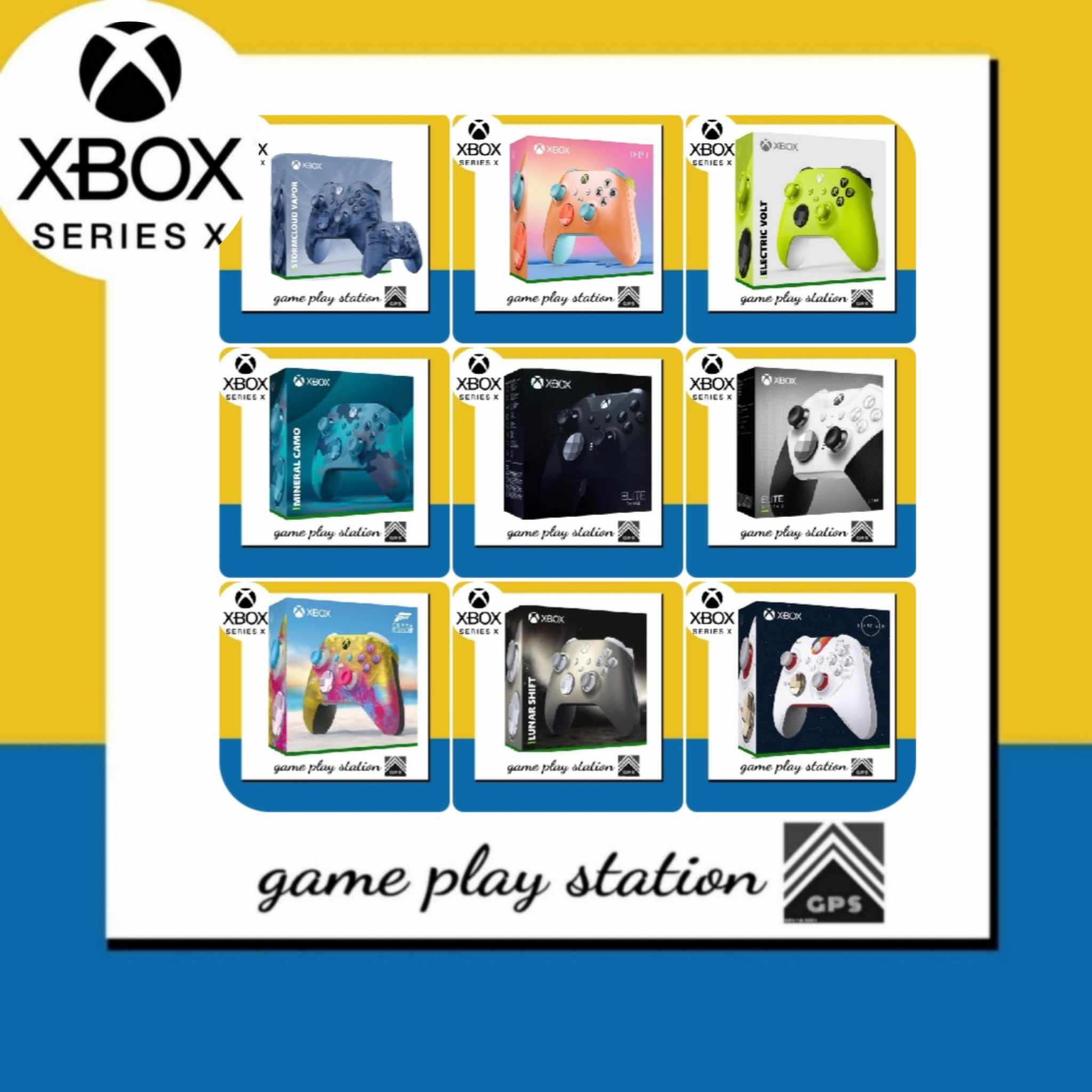 x box series x/s wireless controller/elite 2 black/elite 2 core/mineral camo/electric volt/lunar shift/forza horizon5/starfield/sunkissed/stormcloud ราคา 5,390 บาท*ส่งฟรี