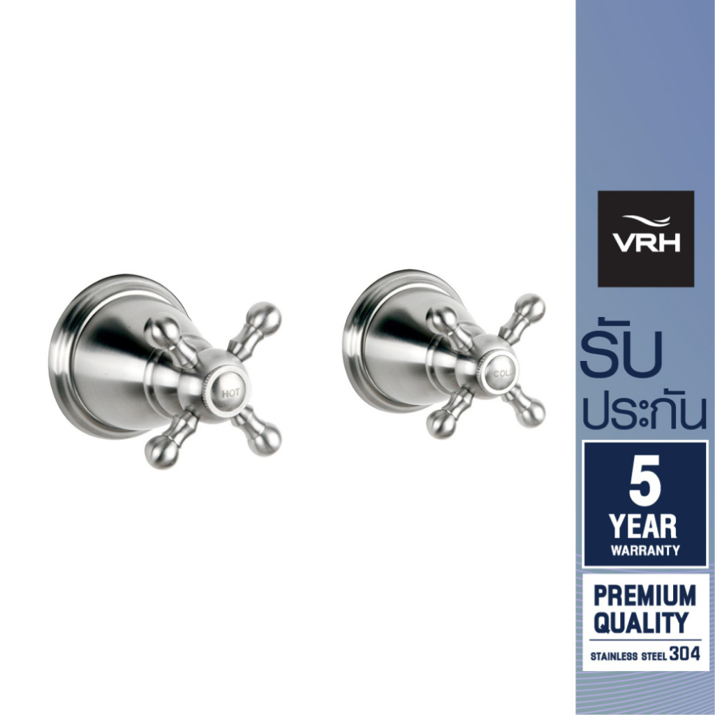 VRH ก๊อกฝักบัว รุ่น COLLANA สเตนเลส 304 แบบฝังผนัง HFVSB-3132O1 แบบน้ำคู่ผสม ก๊อกอาบน้ำ ก๊อกน้ำ ราคา 3,979 บาท*ส่งฟรี