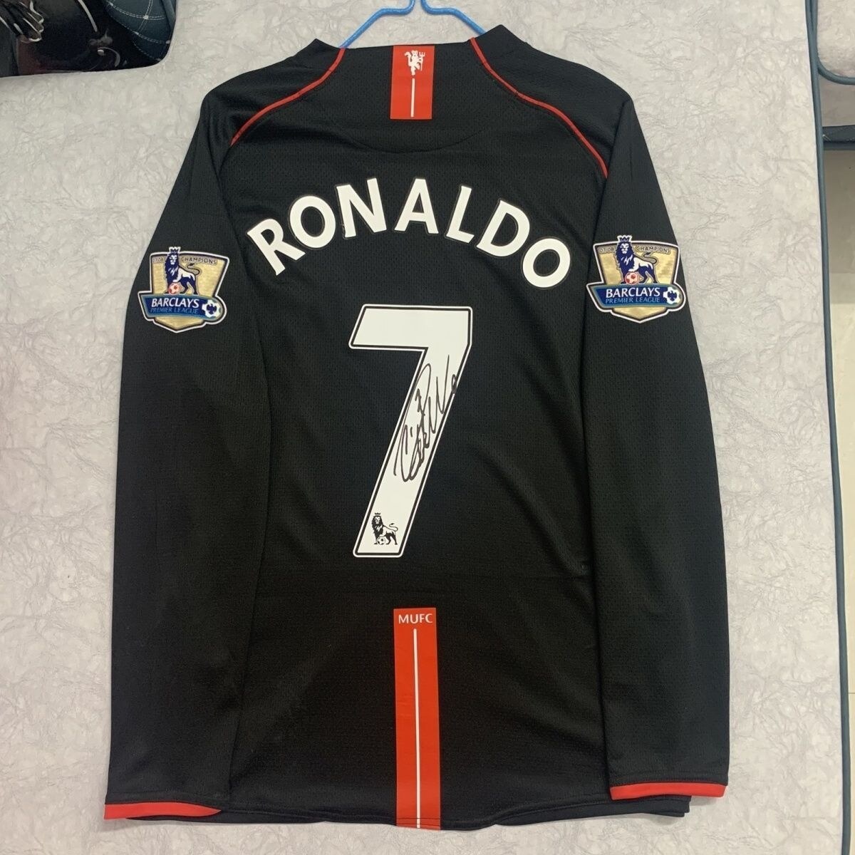 Order MANCHESTER UNITED 2007-2008 AWAY RETRO KIT - SUBLIMATION (EMBROIDERY  LOGO) - RONALDO 7 Online From JERSEY STORE 11 KOLKATA,Kolkata