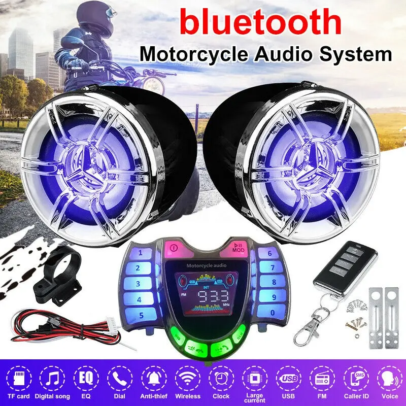 wireless bluetooth motorcycle speakers