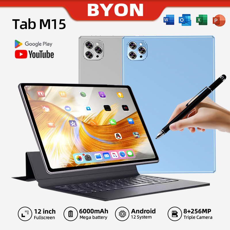 Tablet 5G/Wi-Fi Android แรม 12GB รอม 256GB แท็บเล็ต 10.1 นิ้ว Full HD Dual SIM 5G /wifi ทำงานได้เร็ว ชาร์จไว แท็บเล็ตของแท้ จอแสดงผลหน้าจอพร้อมช่องเสียบซิมการ์ด 6000mAh แบตเตอรี่ สนับสนุนการรับประกันหนึ่งปี ราคา 2,224 บาท*ส่งฟรี