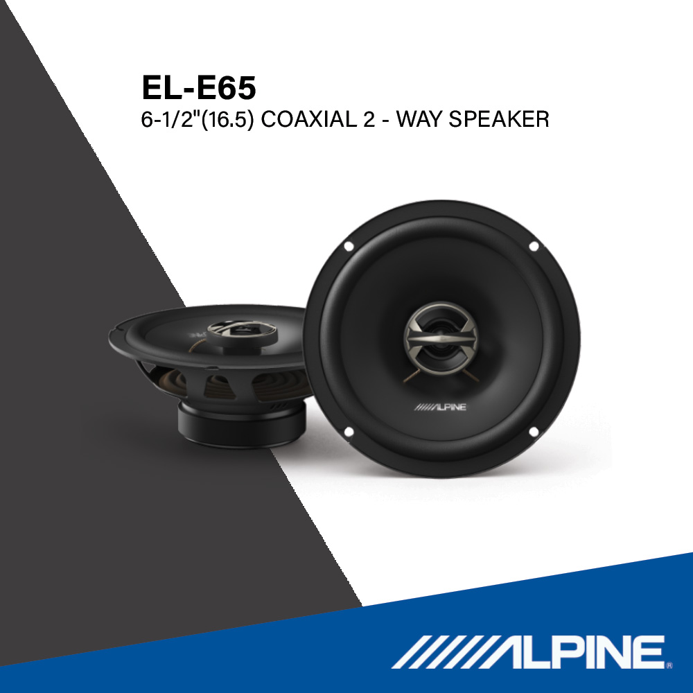 New Alpine! Speaker El-E65 (Su00409A01) Model El-Series, Size 6.5 Inches, Coaxial 2 - Way Speaker, Good Sound, Powerful Sound. ราคา 2,000 บาท*ส่งฟรี