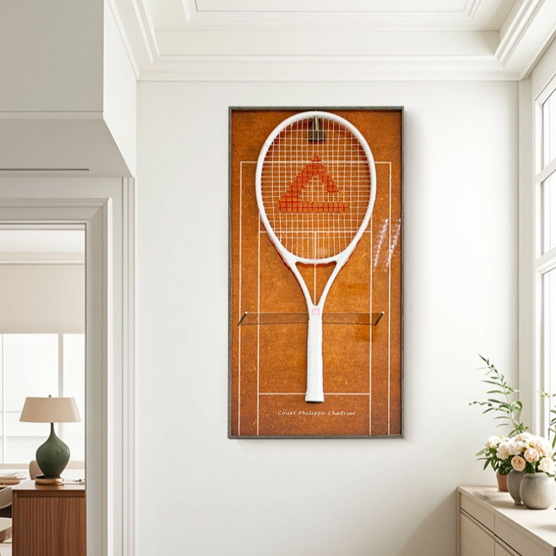 Tennis Racket Display Frame (Racket Not Included) Wall Mounted, Living Room Decoration, Racket Storage, Tennis Racket Display Cabinet. ราคา 2,317 บาท*ส่งฟรี