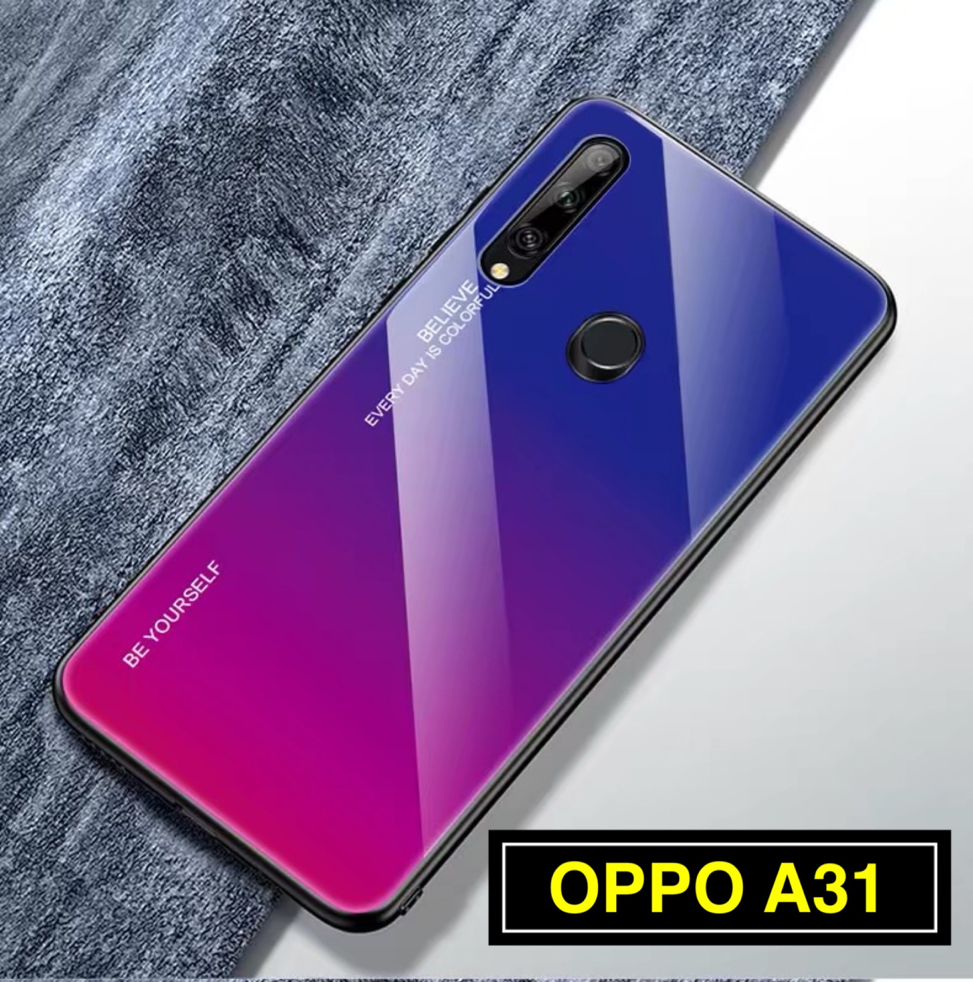 [ส่งจากไทย] Case OPPO A31 เคสโทรศัพท์ ออฟโบ้ เคสกระจกสองสี เคสกันกระแทก เคส Oppo A31 ขอบนิ่ม เคสกระจกไล่สี สินค้าใหม่