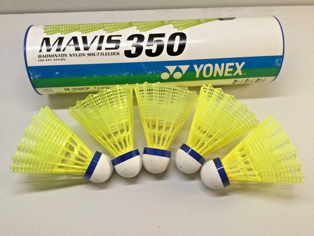 เกี่ยวกับ จาก XspaceX Yonex Mavis 350แบดมินตันบอลไนลอนแบดมินตันลูกขนไก่ฝึกซ้อม (6 Pcs)